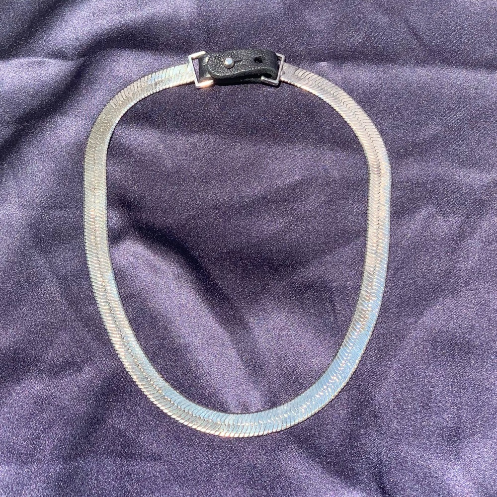 Silver Herringbone Necklace/ Bracelet